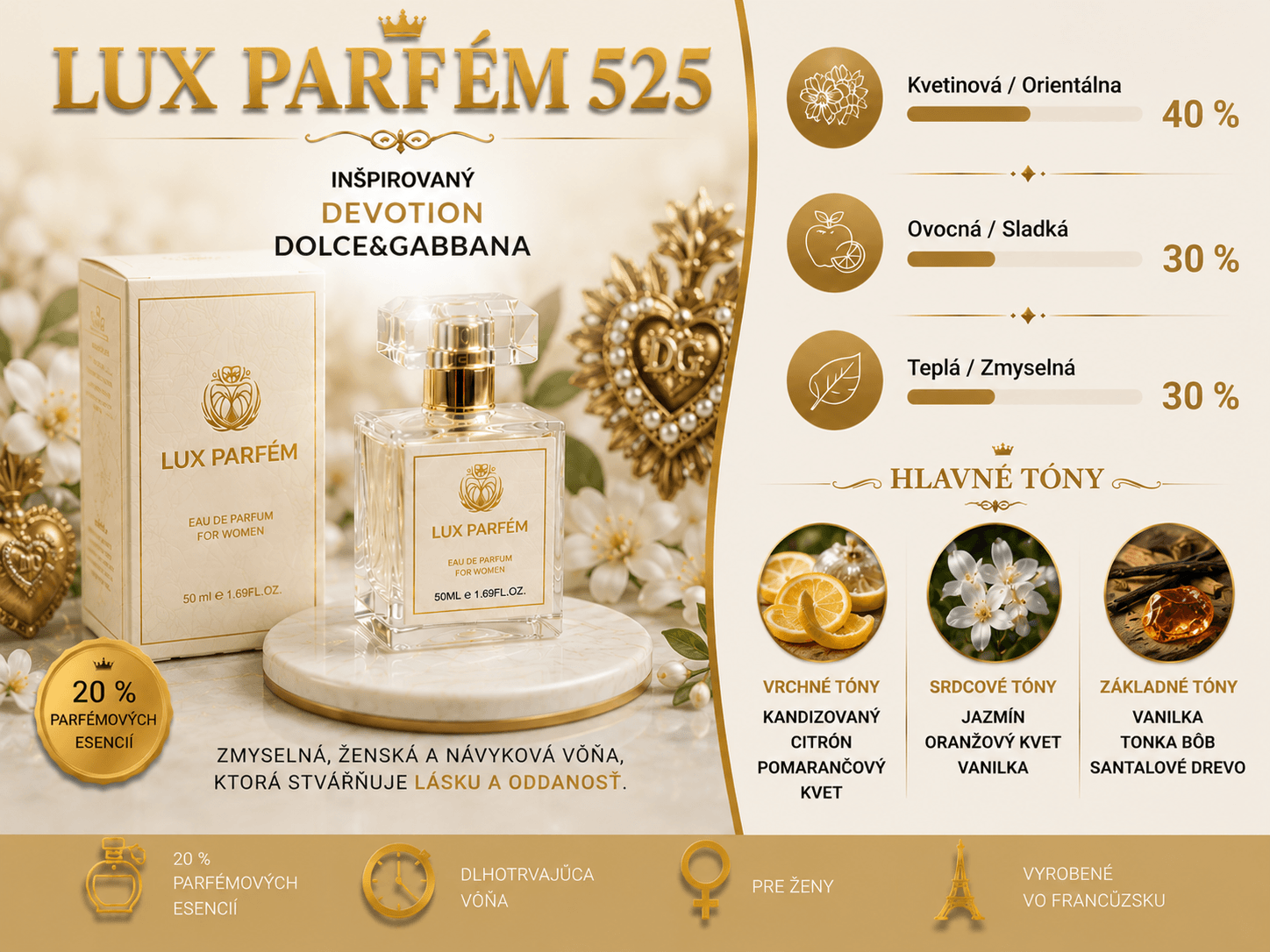 Lux Parfém 525- Inšpirovaný Devotion Dolce&Gabbana